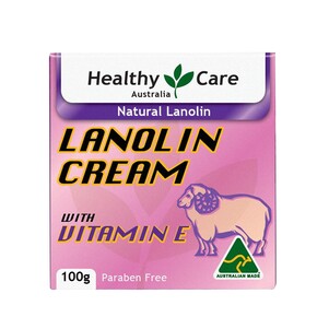 (PRE ORDER) Healthy Care Natural Lanolin & Vitamin E Cream 100g shelf life 2yrs